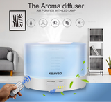 500ml Remote Control Ultrasonic Essential Oil Aroma Diffuser With 7 Color LED