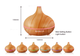 Wood Essential Oil Aroma Diffuser Lamp