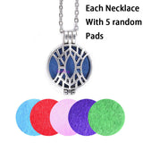 Aroma Diffuser Necklace and Pendant With Pads