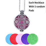 Aroma Diffuser Necklace and Pendant With Pads