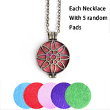 Aroma Diffuser Necklace and Pendant With Pads