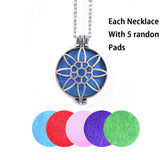 Aroma Diffuser Necklace and Pendant With Pads