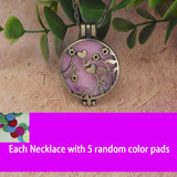 Aroma Diffuser Necklace and Pendant With Pads