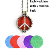 Aroma Diffuser Necklace and Pendant With Pads