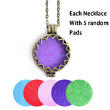 Aroma Diffuser Necklace and Pendant With Pads