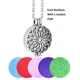 Aroma Diffuser Necklace and Pendant With Pads