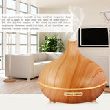 Wood Essential Oil Aroma Diffuser Lamp